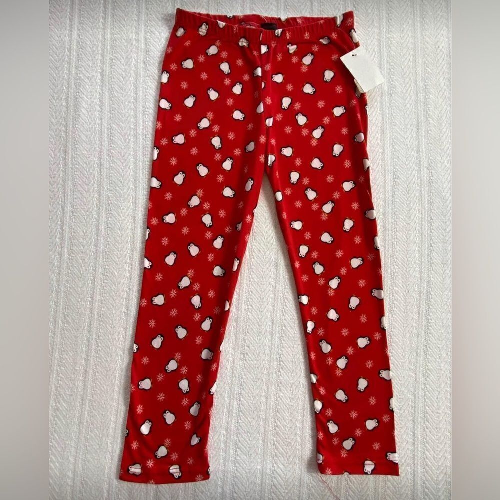 PINC KIDS Girl's SMALL (6/6X) Christmas Penguin Pants. New with Tags.